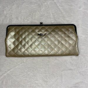 Consuela Champagne Candy Crush Clamshell Clutch